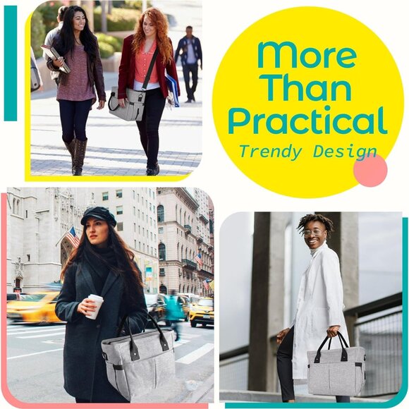 Cute&Classy Roomy Insulated Lunch Bags for Women - Stylish & Functional Large To - Picture 2 of 8